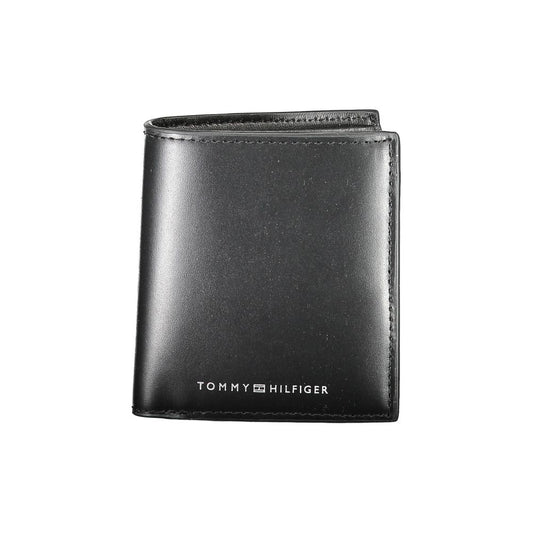 Tommy Hilfiger Black Leather Men Wallet Tommy Hilfiger