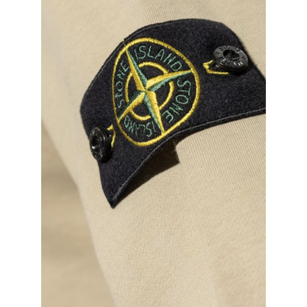 Stone Island Beige Cotton Sweater