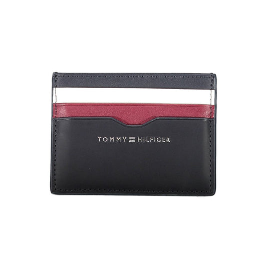 Tommy Hilfiger Blue Leather Men Wallet Tommy Hilfiger