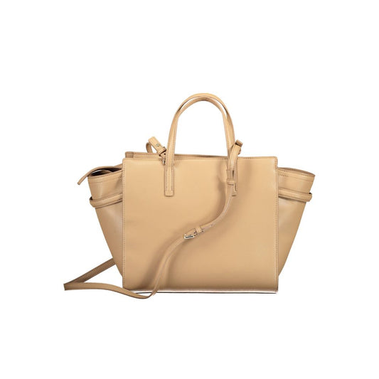 Calvin Klein Beige Polyester Women Handbag Calvin Klein