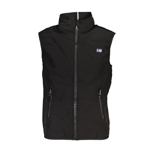 Scuola Nautica Black Polyester Jacket Scuola Nautica