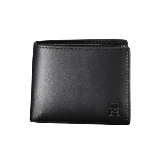 Tommy Hilfiger Black Leather Men Wallet Tommy Hilfiger