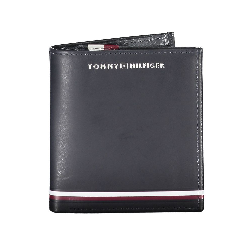 Tommy Hilfiger Blue Leather Men Wallet Tommy Hilfiger