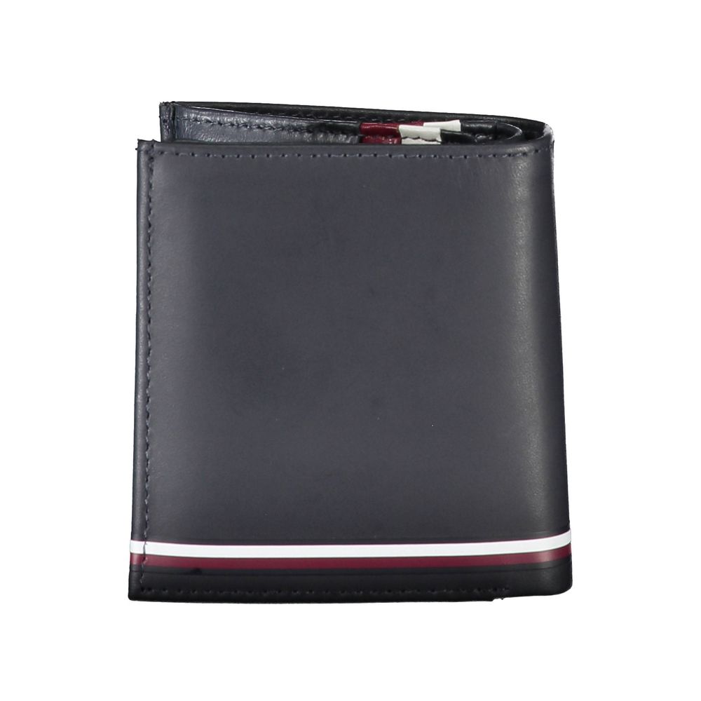 Tommy Hilfiger Blue Leather Men Wallet Tommy Hilfiger