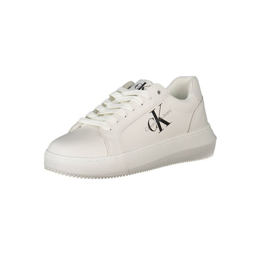 Calvin Klein White Leather Womens Sneaker Calvin Klein