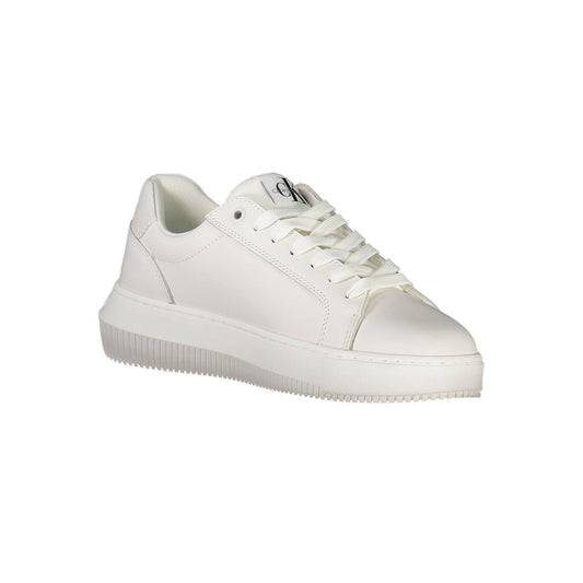 Calvin Klein White Leather Womens Sneaker Calvin Klein