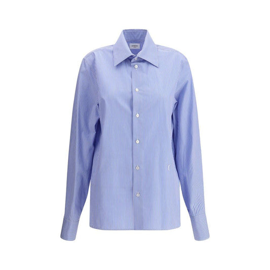 Saint Laurent Striped Shirt Saint Laurent Light Steel Blue