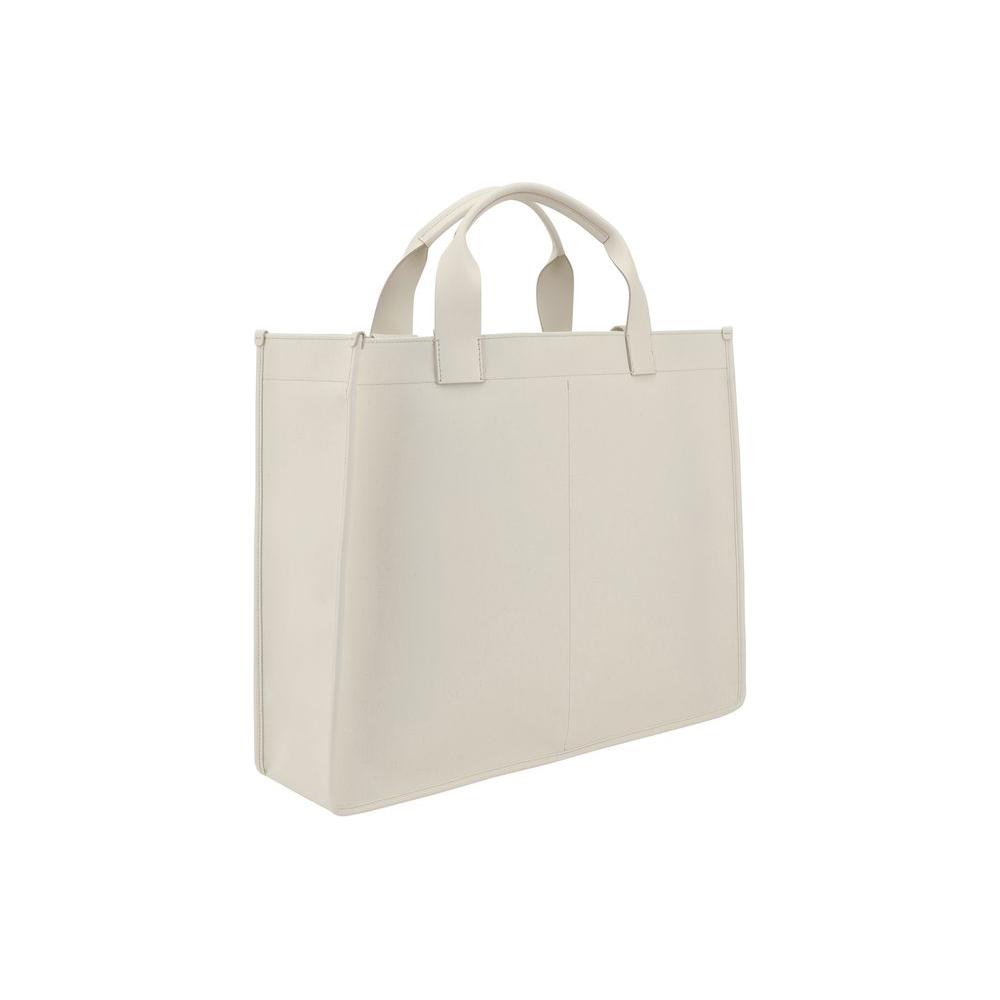 Margiela Cotton Tote Bag Margiela Light Gray