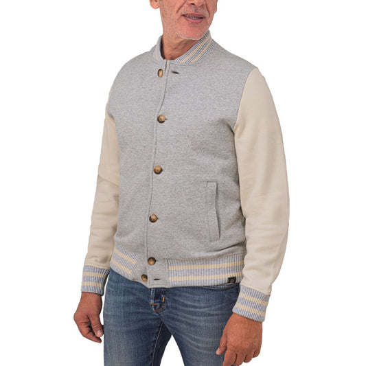 Gray Cotton Jacket Gran Sasso