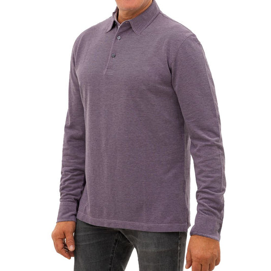 Corneliani Purple Cotton Polo Shirt Corneliani