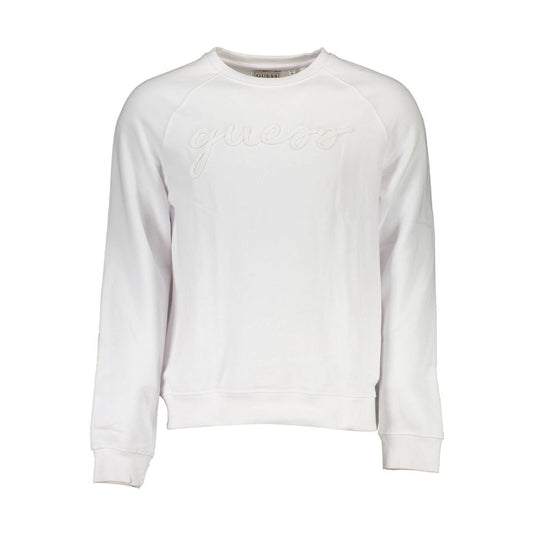 Guess Jeans White Cotton Men Sweater Guess Jeans