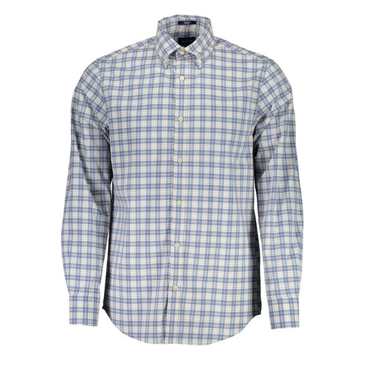 Gant Blue Cotton Men Shirt Gant