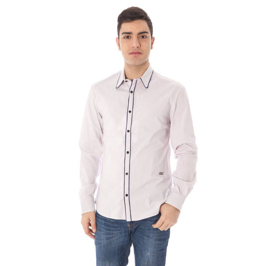 Costume National Pink Cotton Men Shirt Costume National