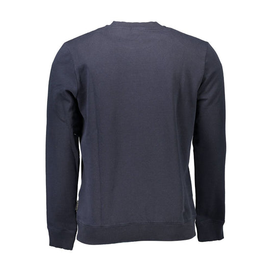 Napapijri Blue Cotton Men Sweater Napapijri