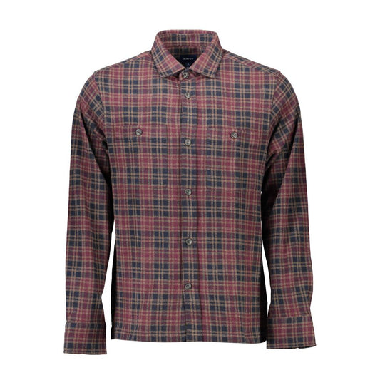 Gant Brown Cotton Men Shirt Gant