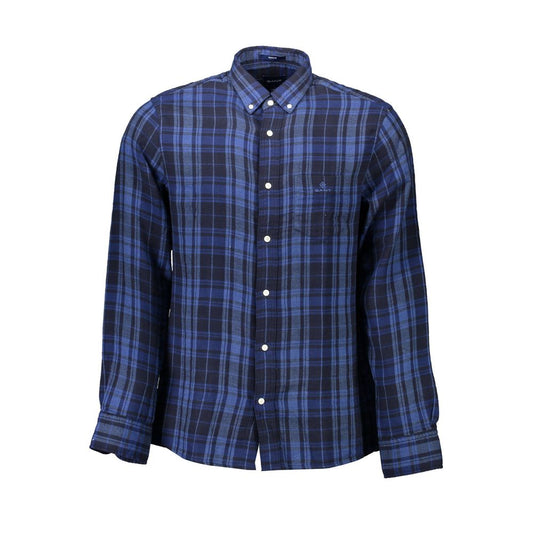 Gant Blue Cotton Men Shirt Gant