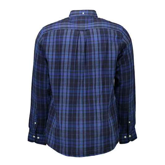 Gant Blue Cotton Men Shirt Gant