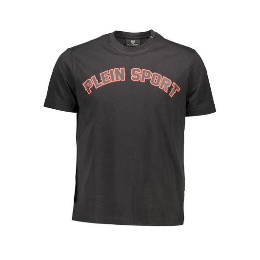 Plein Sport Black Cotton Men T-Shirt Plein Sport