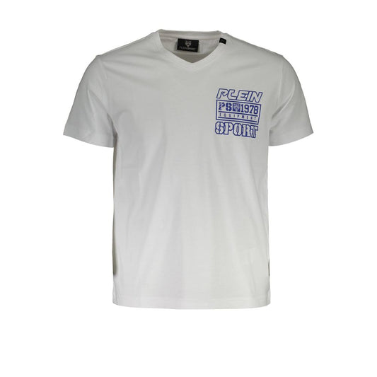 Plein Sport White Cotton Men T-Shirt Plein Sport