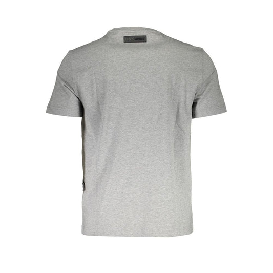 Plein Sport Gray Cotton Men T-Shirt Plein Sport