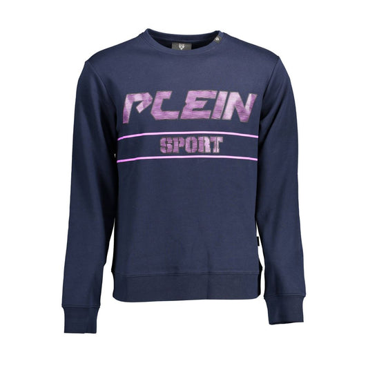 Plein Sport Blue Cotton Men Sweater Plein Sport