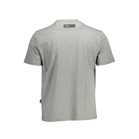 Plein Sport Gray Cotton Men T-Shirt Plein Sport