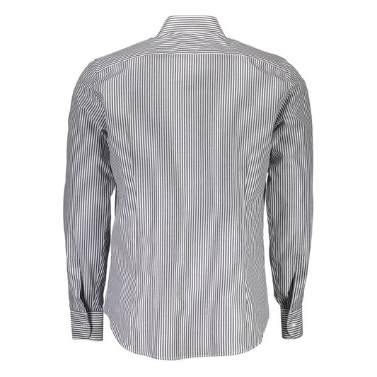 La Martina Blue Cotton Men Shirt La Martina