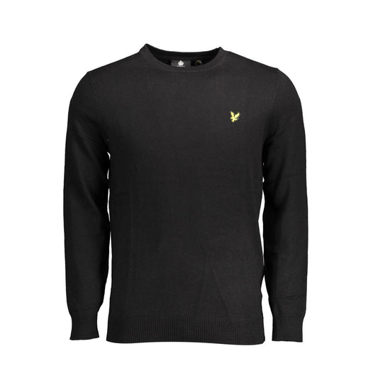 Lyle & Scott Black Cotton Men Sweater Lyle & Scott