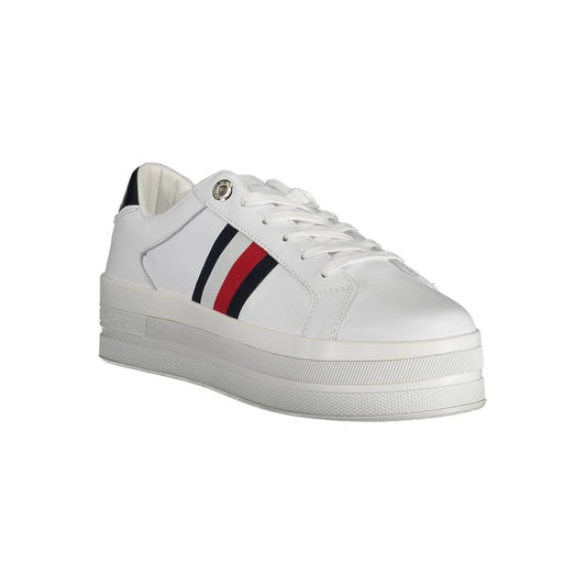 Tommy Hilfiger White Polyethylene Women Sneaker Tommy Hilfiger