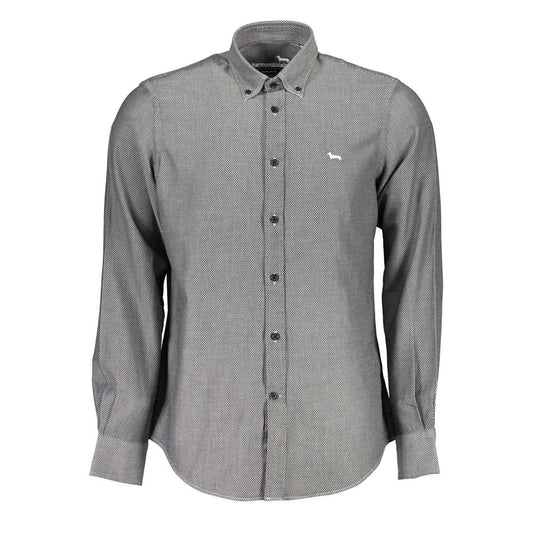 Harmont & Blaine Black Cotton Men Shirt Harmont & Blaine