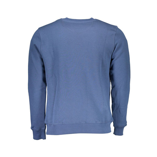 North Sails Blue Cotton Men Sweater North Sails