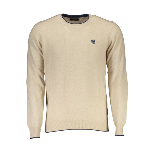 North Sails Beige Wool Men Sweater North Sails