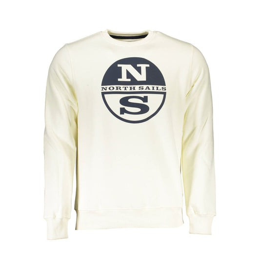 North Sails White Cotton Men Sweater North Sails