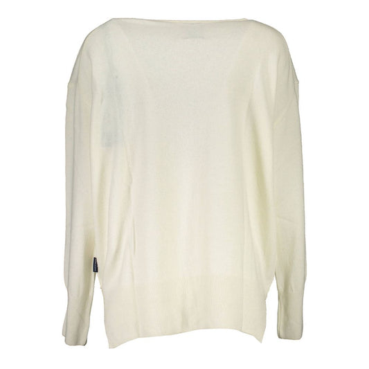 North Sails White Wool Women Sweater North Sails