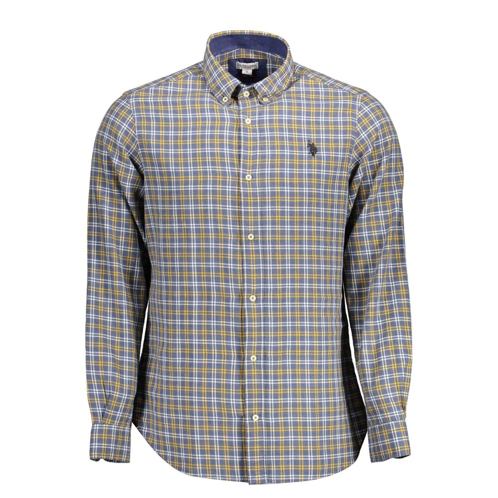 U.S. POLO ASSN. Blue Cotton Men Shirt U.S. POLO ASSN.