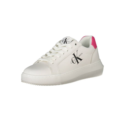 Calvin Klein White Leather Women Sneaker Calvin Klein