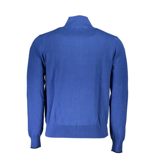 North Sails Blue Organic Cotton Men Sweater North Sails