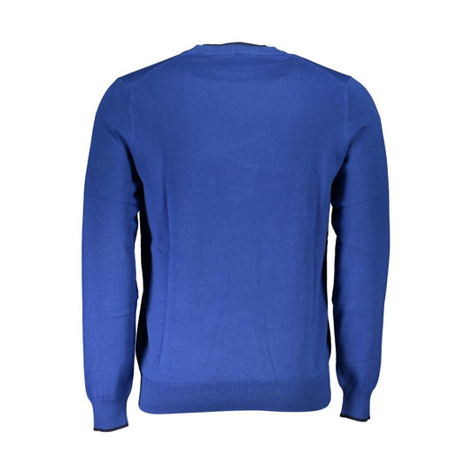 North Sails Blue Cotton Men Sweater North Sails