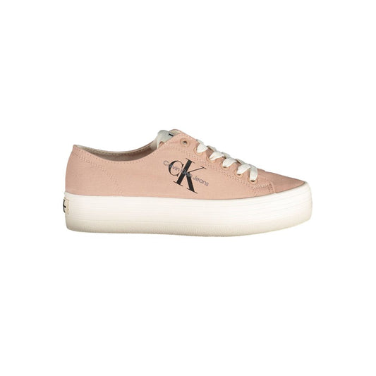 Calvin Klein Pink Cotton Women Sneaker Calvin Klein