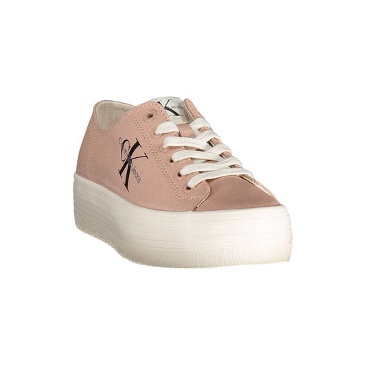 Calvin Klein Pink Cotton Women Sneaker Calvin Klein