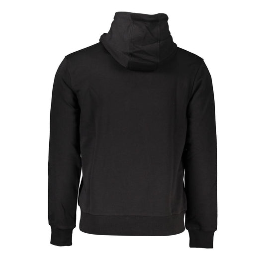 Cavalli Class Black Cotton Men Sweater Cavalli Class