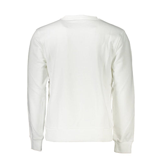 Cavalli Class White Cotton Men Sweater Cavalli Class