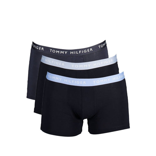 Tommy Hilfiger Black Cotton Men Trunk Tommy Hilfiger