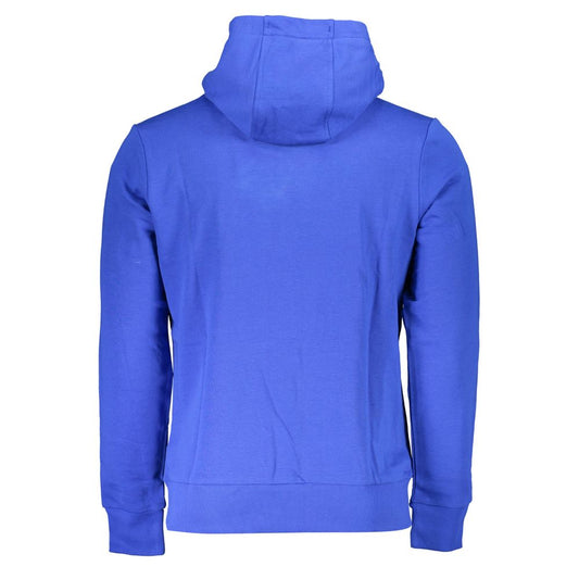 La Martina Blue Cotton Men Sweater La Martina