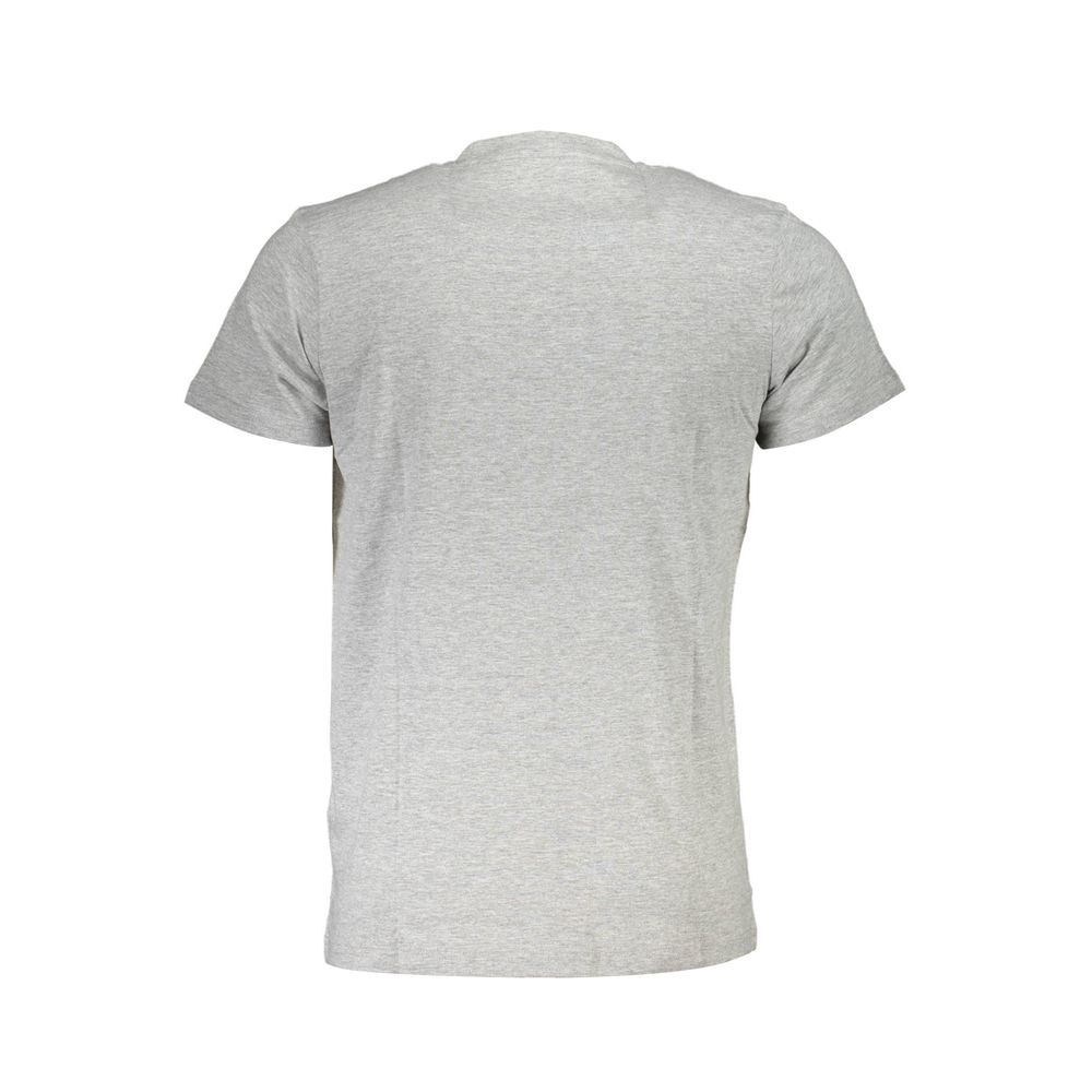 Cavalli Class Gray Cotton T-Shirt Cavalli Class