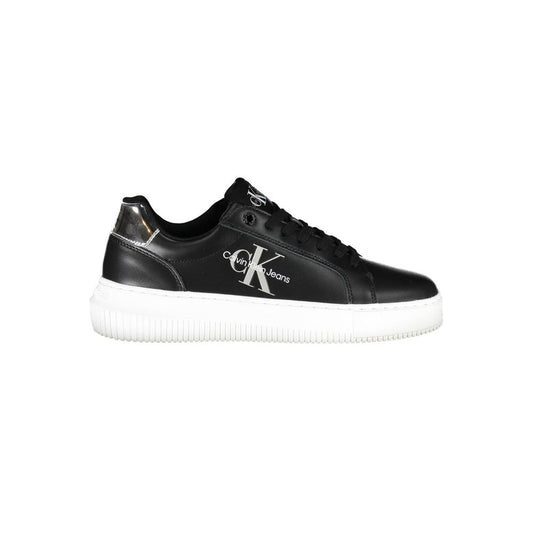 Calvin Klein Black Leather Women Sneaker Calvin Klein