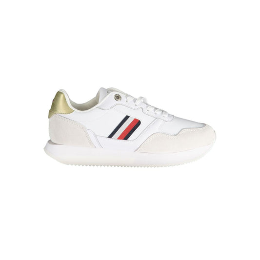 Tommy Hilfiger White Leather Women Sneaker Tommy Hilfiger