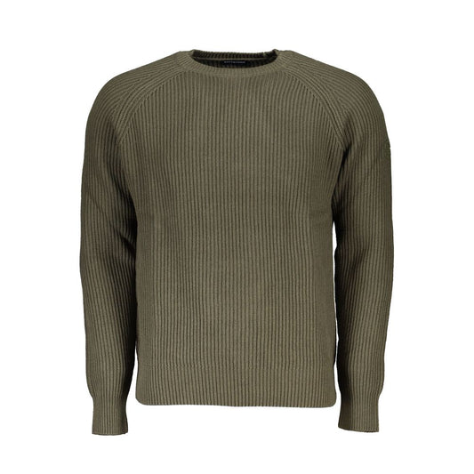 North Sails Green Cotton Men Sweater North Sails