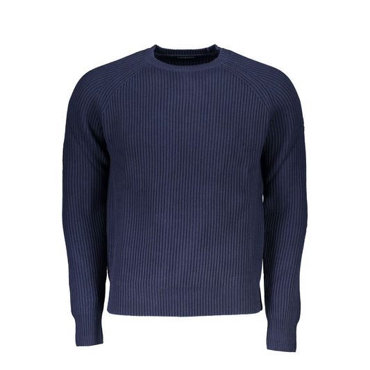 North Sails Blue Cotton Men Sweater North Sails