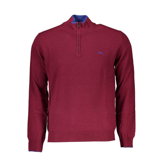 Harmont & Blaine Elegant Half-Zip Sweater with Embroidery Detail Harmont & Blaine